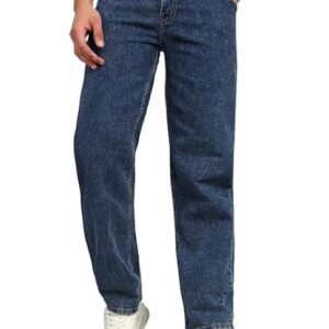 JAAR FASHION Men's Streetwear Jeans – Baggy Fit, Loose Mid Rise Denim Blend Pants